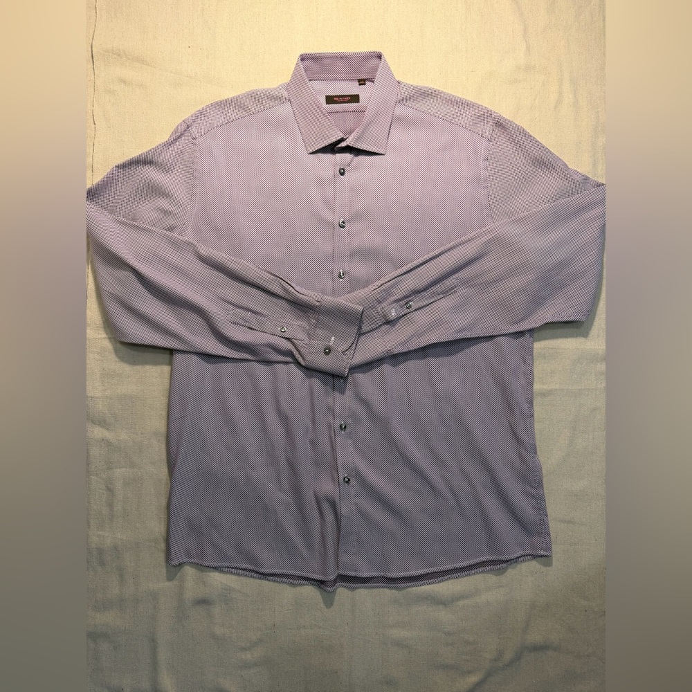 SAND COPENHAGEN Dots Long Sleeve Shirt Button Up Sz 46 XL